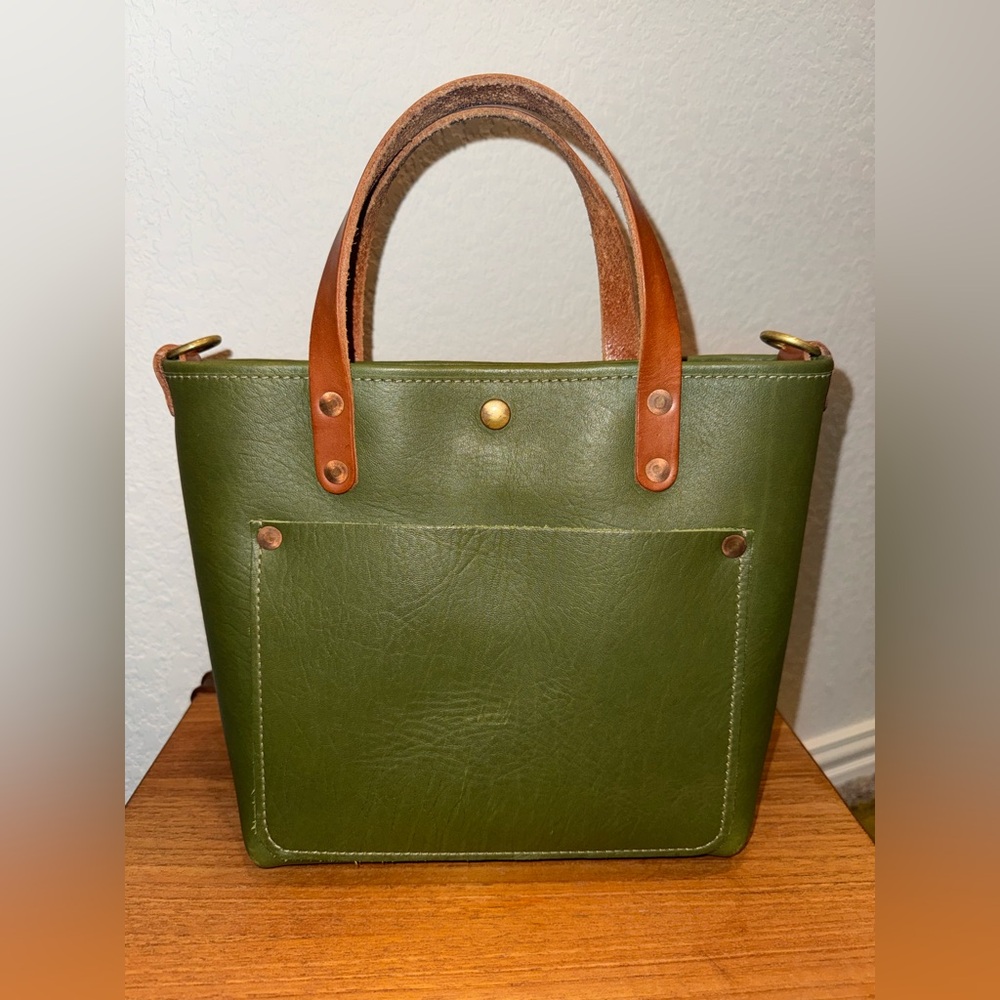 KMM & Co Mini Travel Tote in Avocado Bullhide